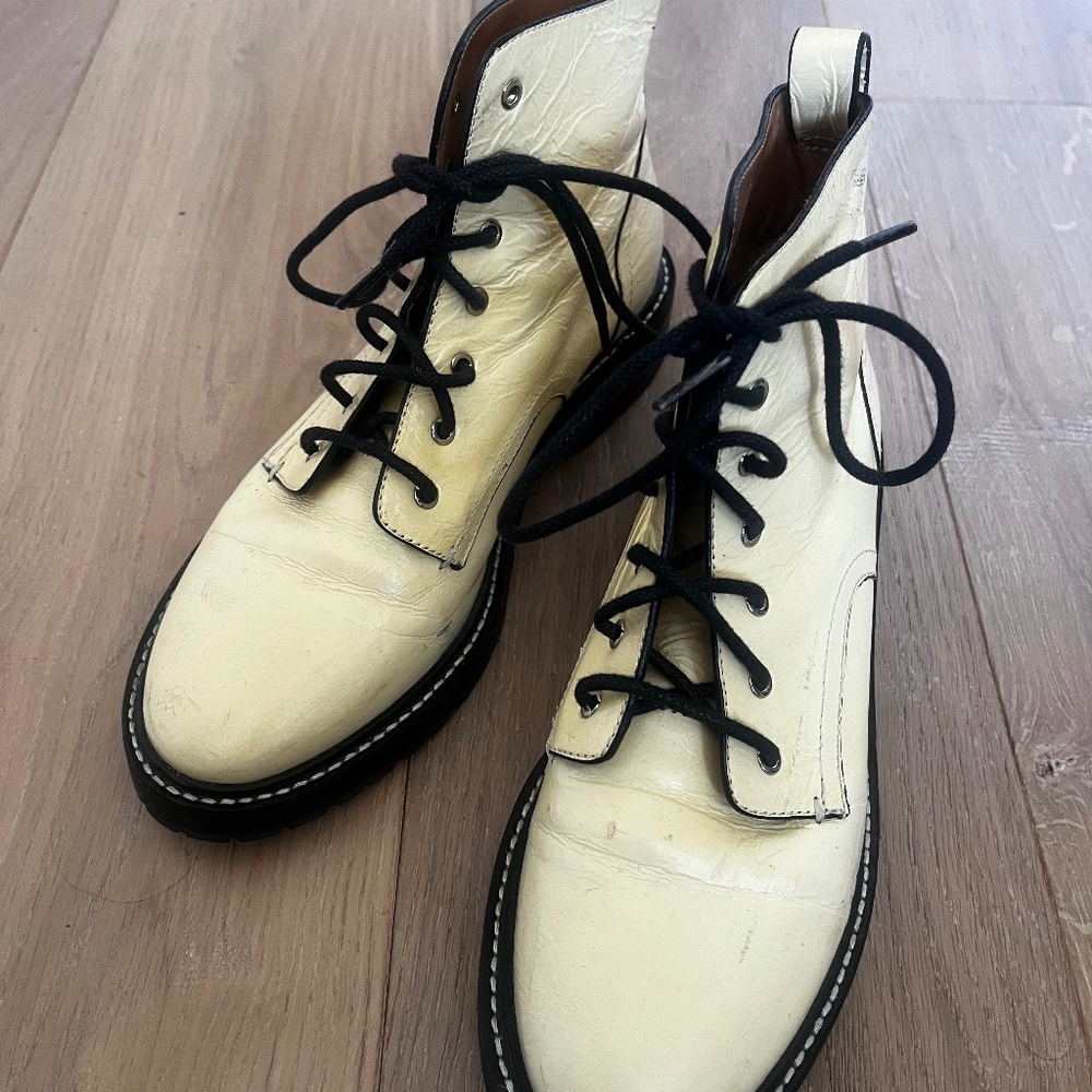 Rag and Bone Boots Women Off-white Size 8